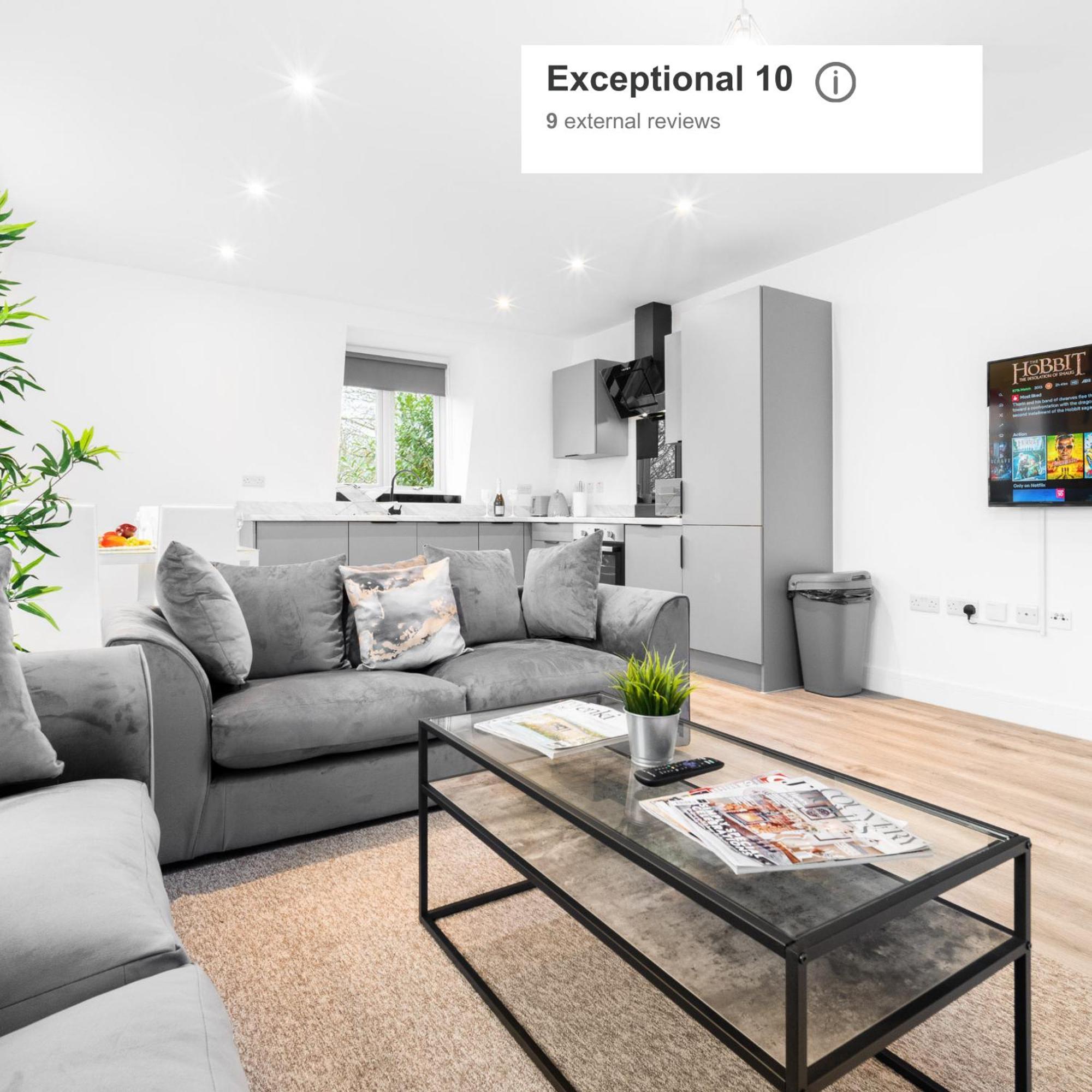 Stylish 2 Bedroom Apartment - Balcony - Secure Parking - Top Rated - 5Mc Birmingham Kültér fotó